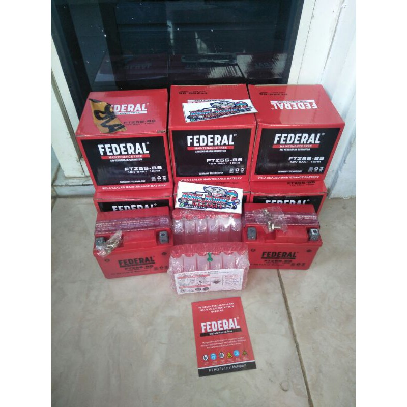 Aki beat federal 5ah 12 volt