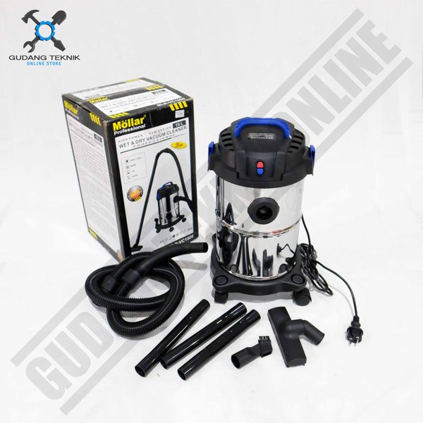 Vacuum Cleaner Mollar 15L MLR-VC1508 - Mesin Sedot Debu Mollar 15 liter Wet &amp; Dry Vacum Vakum