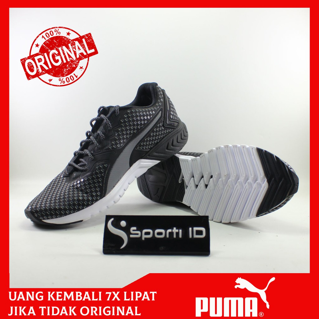 Sepatu Running Puma Ignite Dual Shift Black 189487-02 Original