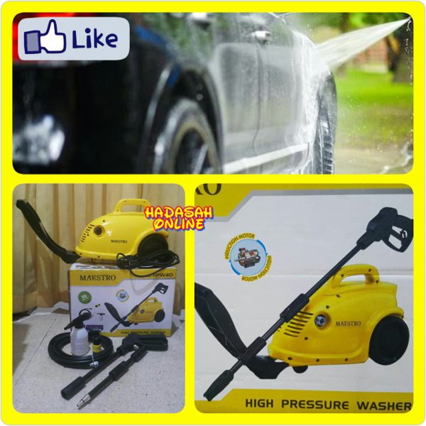 Mesin cuci steam Maestro Hpw 40 mobil dan motor | High pressure washer | jet cleaner