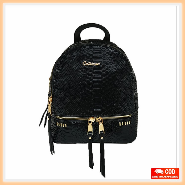 Tas Ransel Wanita Besar Pink Linea Ta359P3 Backpack Punggung Kuli DX953 Catriona Premium Philly Ba