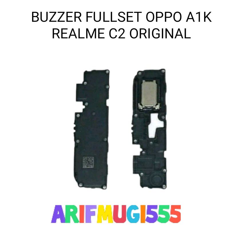 BAZZER BUZZER LOUDSPEAKER SPIKER NADA DERING MUSIK FULLSET OPPO A1K REALME C2 ORIGINAL