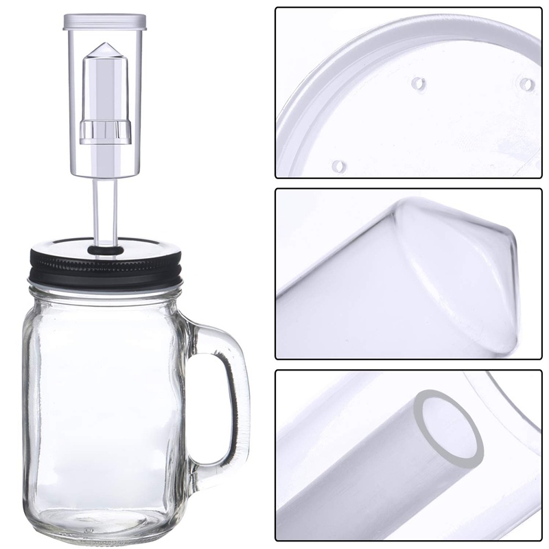 20pcs / Set Airlock Fermentasi Bahan Silikon + 6pcs Plastik Untuk Membuat Anggur