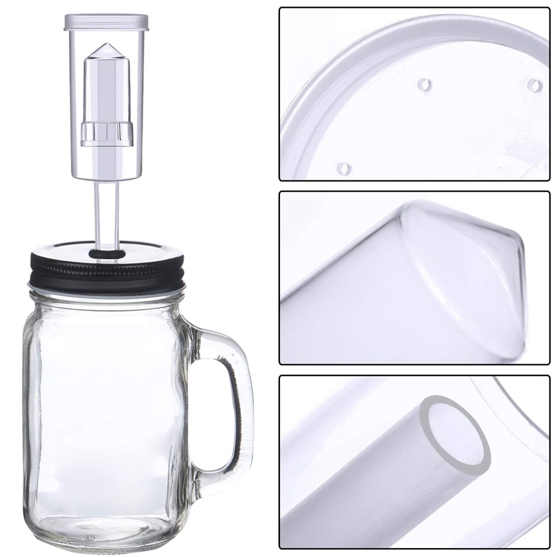 20pcs / Set Airlock Fermentasi Bahan Silikon + 6pcs Plastik Untuk Membuat Anggur