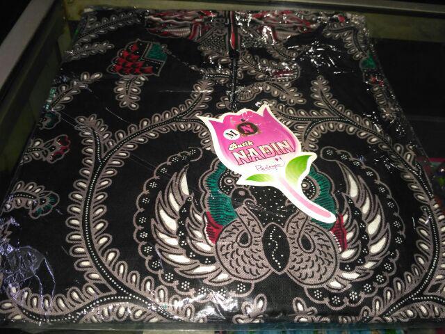 Tunik V Wayang Remek Abu Ethnic Dress Motif Gunungan Bisa Seragam Kerja Kantor Wanita