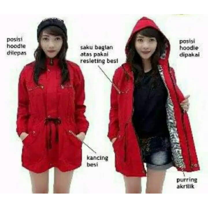 [COD] Jaket Parka Cewe/Wanita / PARKA CEWE AKRILIK TERSEDIA 9 warna