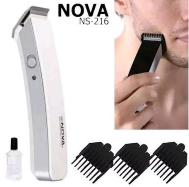 Alat Cukur Rambut Nova NS-216 New NCVQ // Cukuran Jenggot // Kumis