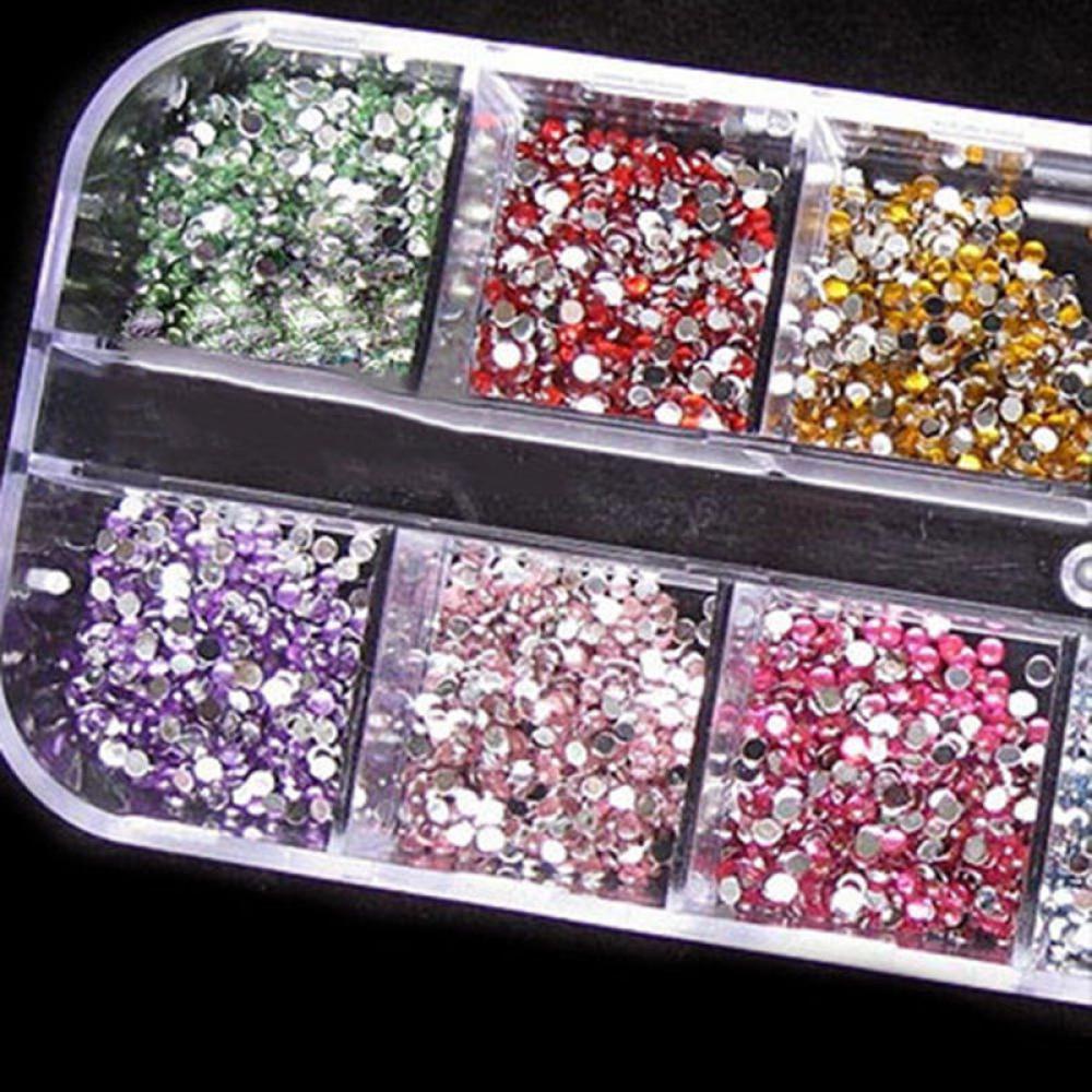 Preva 3600Pcs Nail Art Aneka Glitter DIY Dekorasi Tips Akrilik