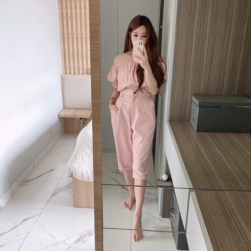 Ndudshop Pants Wanita Set Setelan Kode 1486