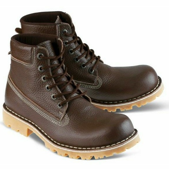 Sepatu model caterpillar kulit asli safety ll sepatu boots safety caterpillar