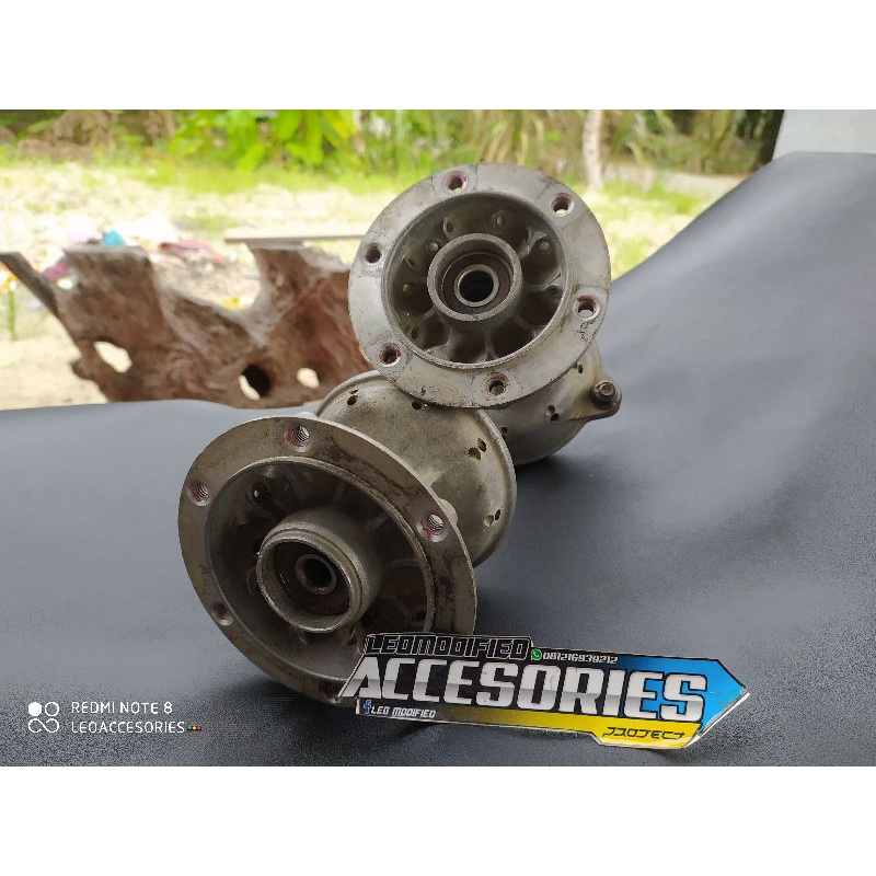 Tromol DEPAN BLAKANG KLX BF Dtracker hole 36 Ori COPOTAN