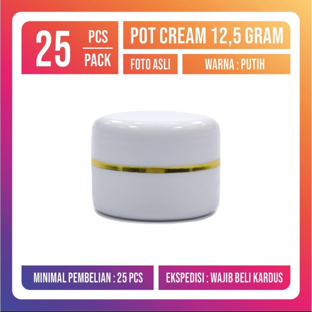 Pot Cream 10 gr 12.5 gr Pot Cream Super White dan Putih Gading 12,5 gr White