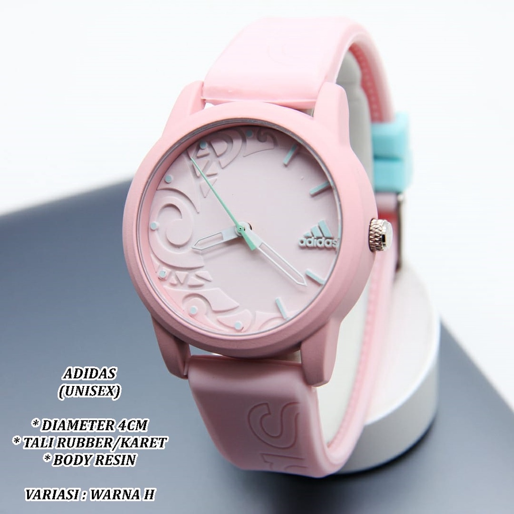 (BISA COD) JAM TANGAN UNISEX FASHION TALI RUBBER BODY BULAT