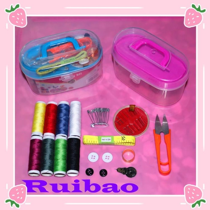 

tulis-alat-paket- set alat jahit peralatan mini menjahit benang jarum gunting sewing kit -paket-