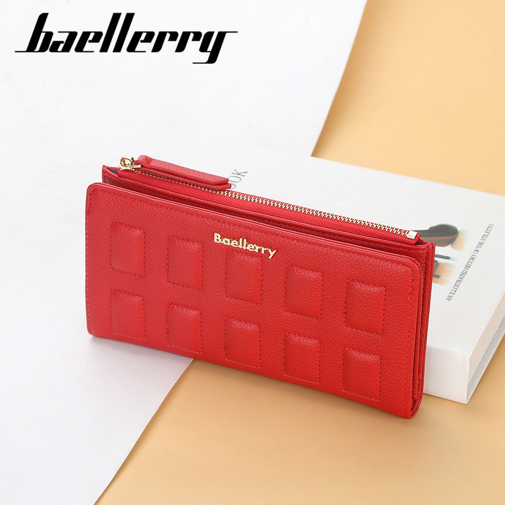 BAELLERRY N1882 Dompet Wanita Panjang Bahan Kulit PU Leather Premium WATCHKITE WKOS