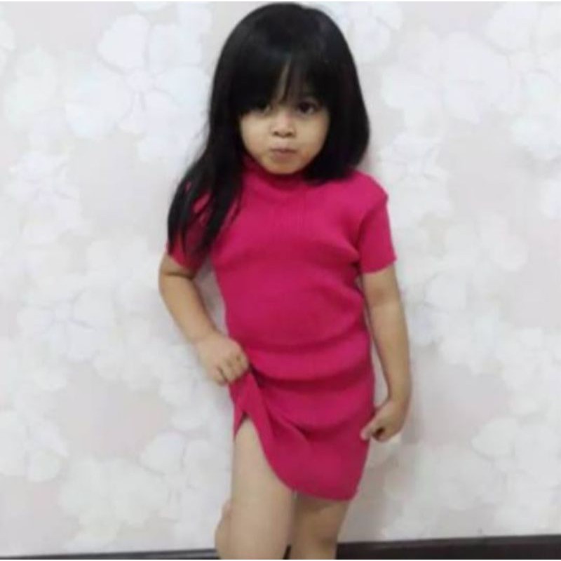 dress anak khaira rajut