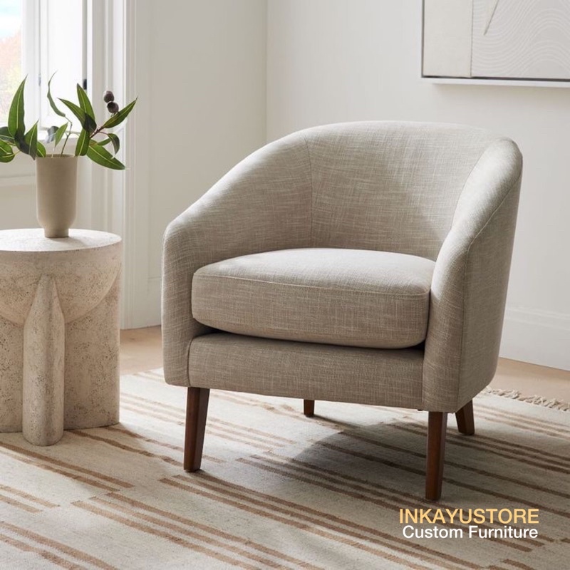 SOFA SINGLE MINIMALIS ART | SOFA SINGLE MINIMALIS INKAYU | SOFA MINIMALIS TAMU