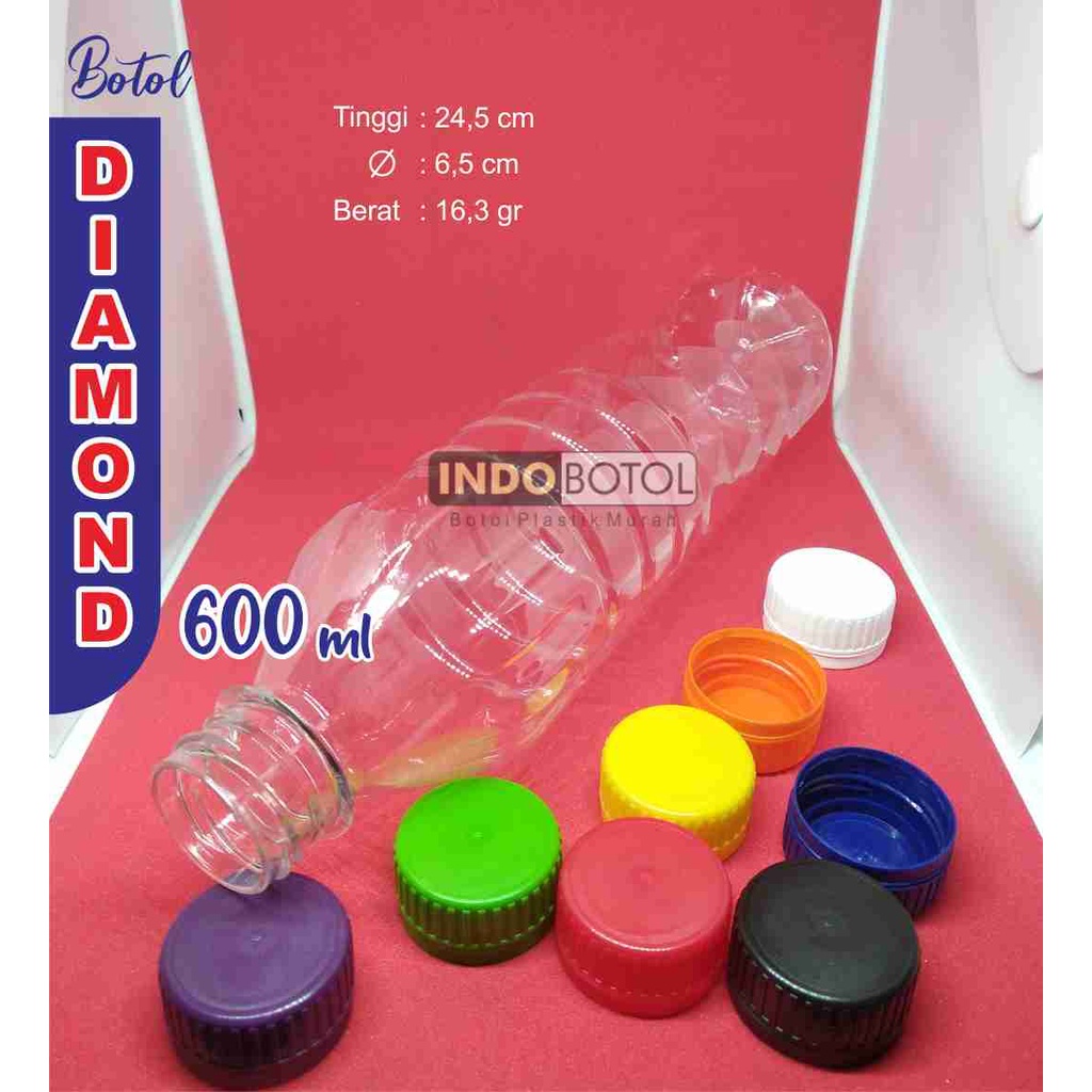 Botol AMDK 600 ml Diamond - isi 100 pcs