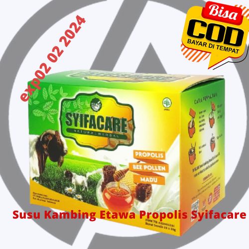 

Susu Kambing Syifacare Buubuk Puls Ptopolis + MAdu Susu KAmbing Etawa Propolis Plus Madu Susu Etawa Syifacre Original