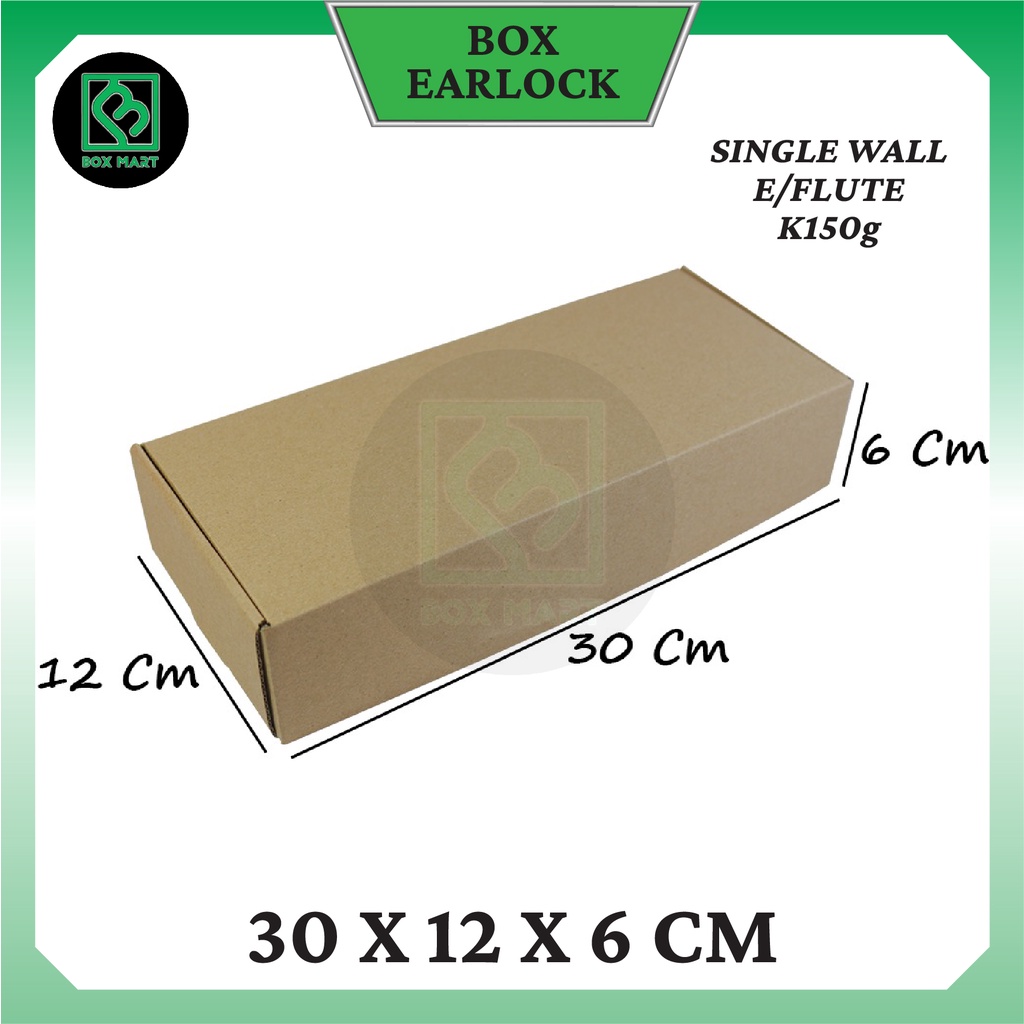 

Kardus Box Packing Kemasan Polos Olshop Hampers Kado Aksesoris 30x12x6 cm