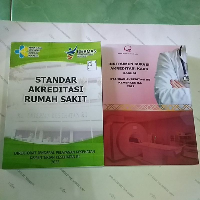 Jual Paket 2 Buku Akreditasi Rumah Sakit&instrumen Survei Akreditasi ...