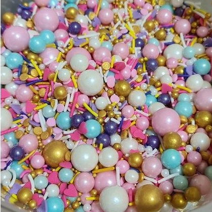 

sprinkle springkel trimit kue /permen hiasan cupcake dll berat 50 gr