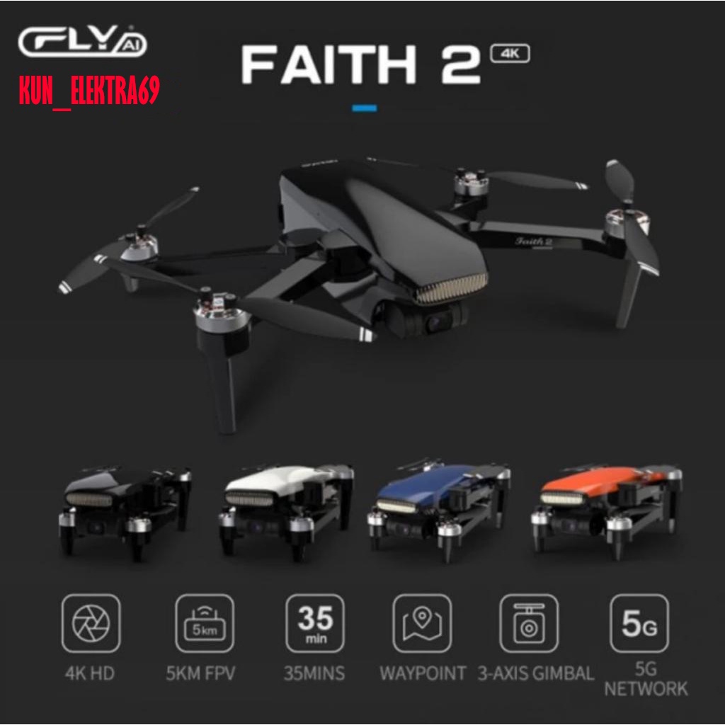 DRONE CFLY FAITH 2 3AXIS GIMBAL KAMERA SONY 4K C-FLY FAITH 2