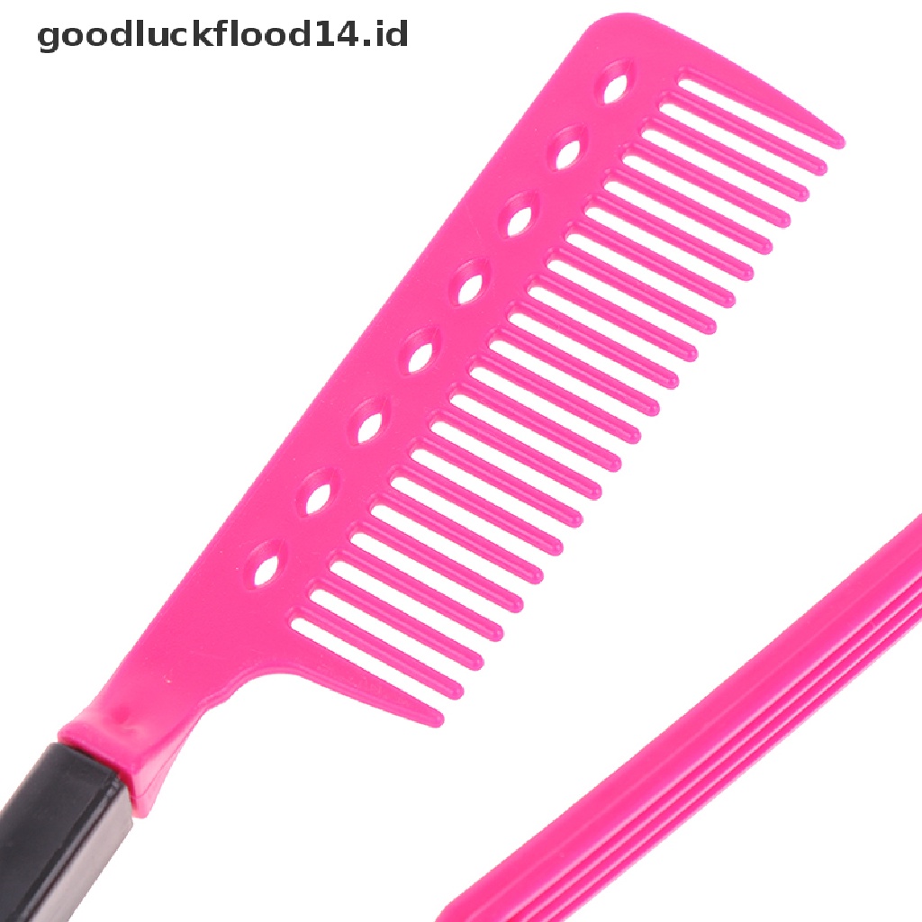 [OOID] 1X Straight Hair Comb Brush Tool For Dry Iron Hair Curl to Straight Hair Shaper ID