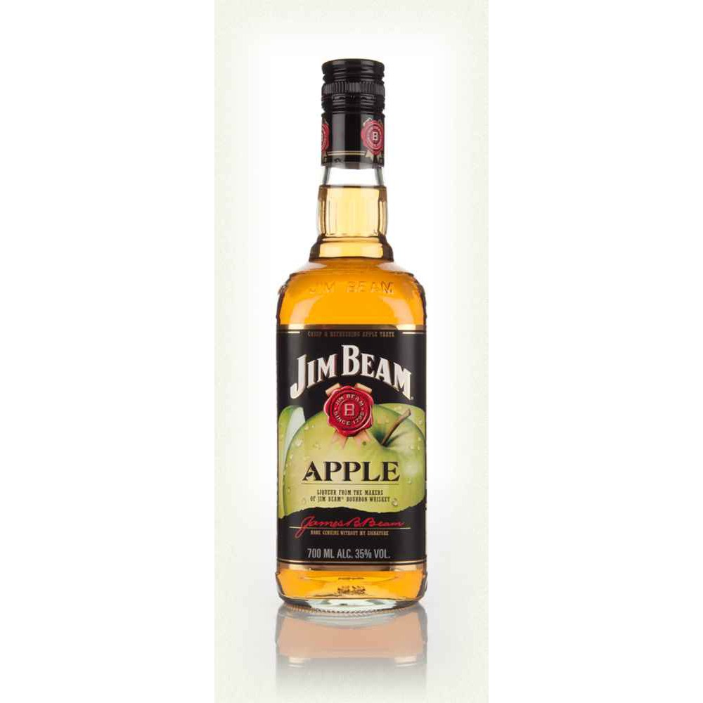 Jual Jim Beam Apple Bourbon Whiskey 700mL Shopee Indonesia