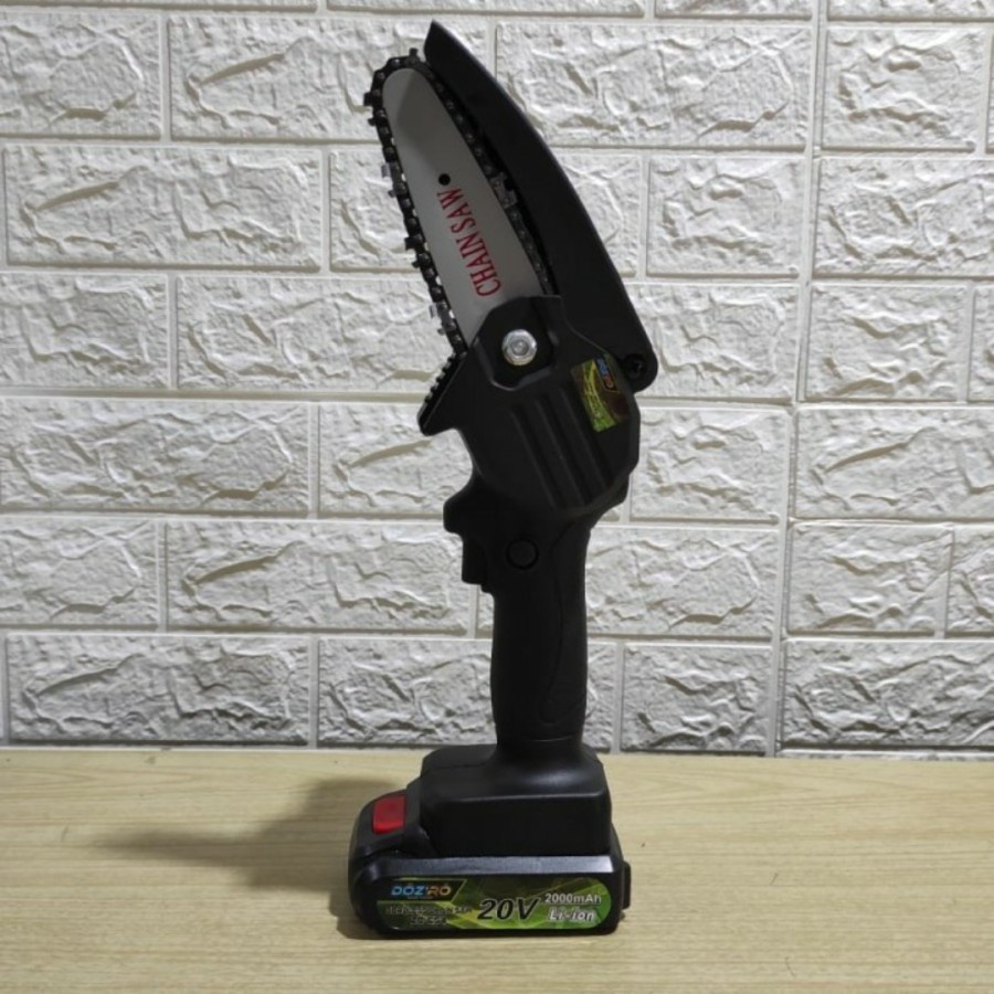 Cordless Chainsaw Gergaji Rantai Gergaji Elektrik Mini Portable/Gergaji Chainsaw Baterai