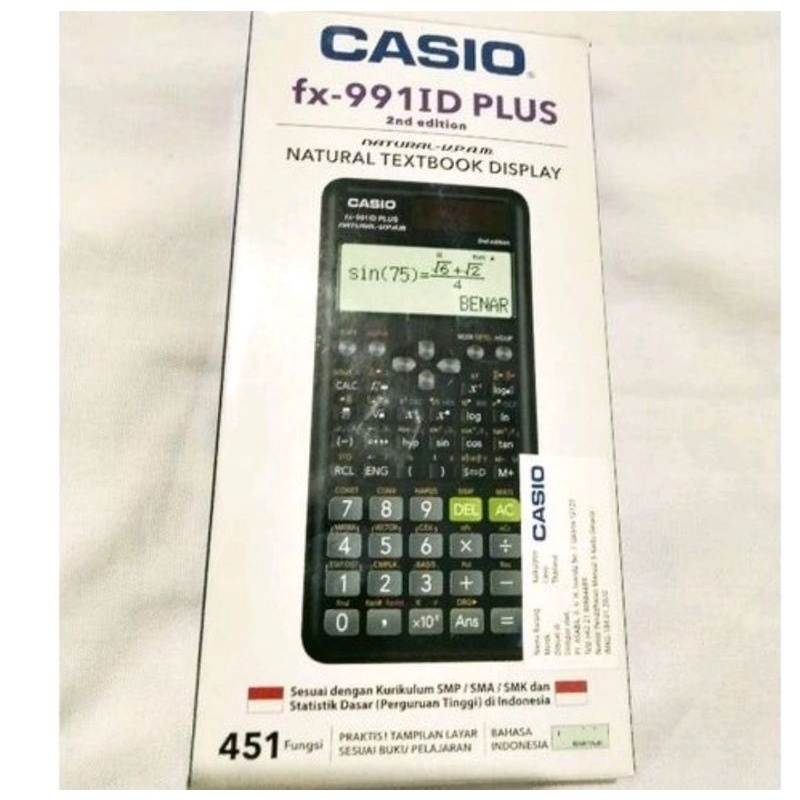 

scientific calculator ,kalkulator sekolah untuk SMP SMA dan kuliah paling lengkap merek Casio garansi 1 tahun