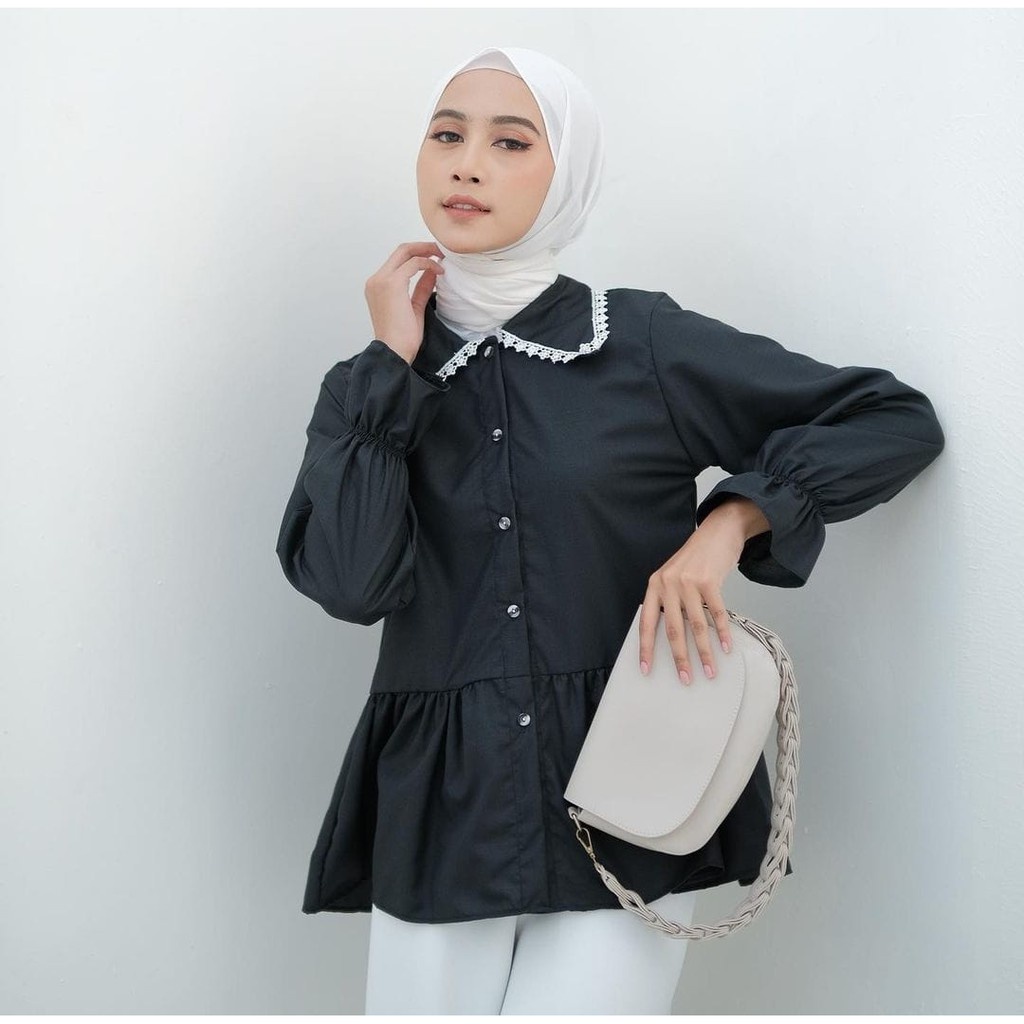 JAMINAN PROMO TERMURAH BLOUSE KEMEJA PREMIUM ZALURA ALOVA TIEAN VENGE AVRIL DINIUM GALA SALSA SQUILBI WILIAM KIMBO OVILA CHAND RIZO MORIZ VINCET KOBE ETRA-OVILA HITAM