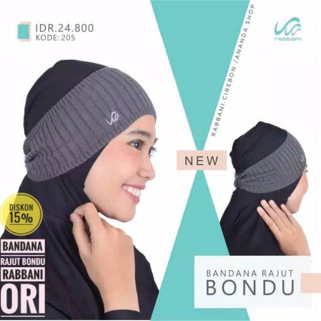 Bandana Rajut BONDU Rabbani Ori