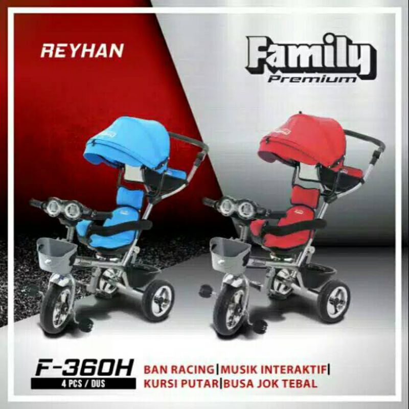 Stroller Roda 3 Tiga Sepeda Anak Family F 360H