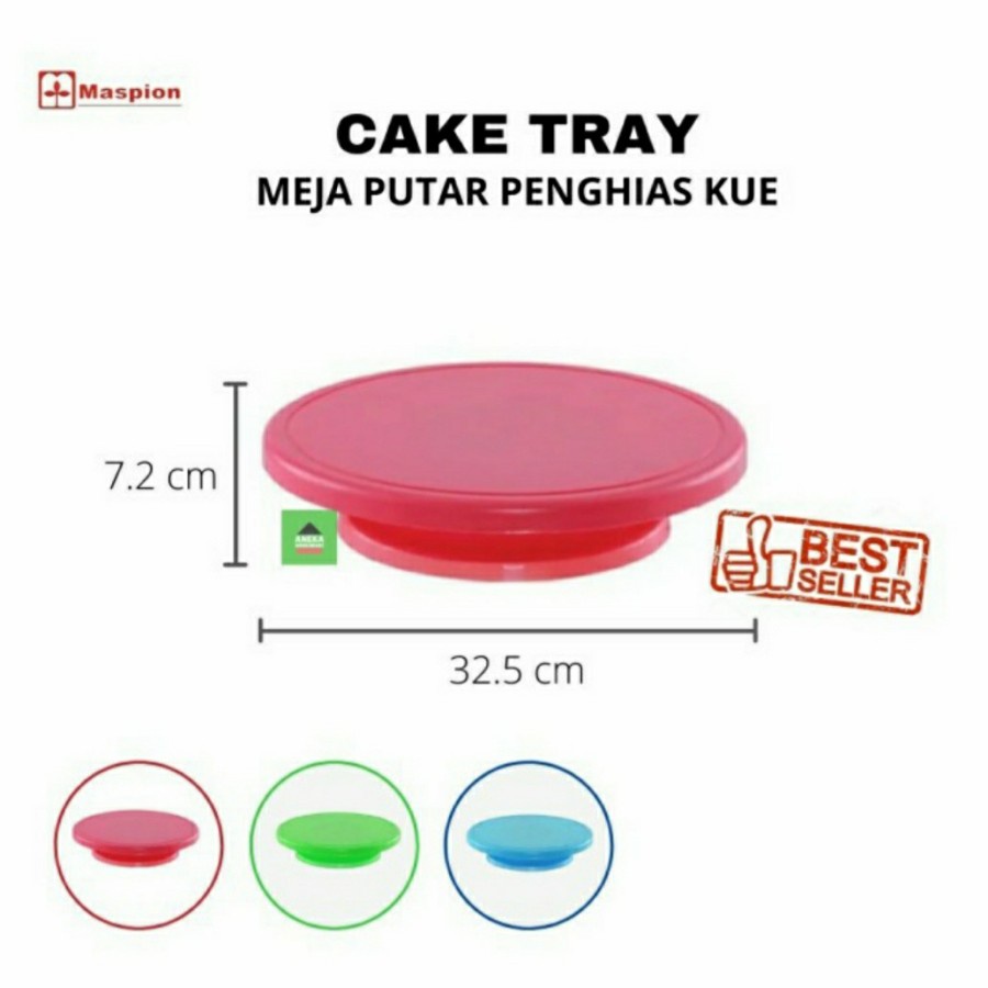 MASPION Cake Tray Rotary / Meja Tatakan Putar Penghias kue BB 51