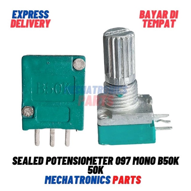 [5782] Sealed Potentiometer Potensiometer 097 potensio Mono B50K 50K