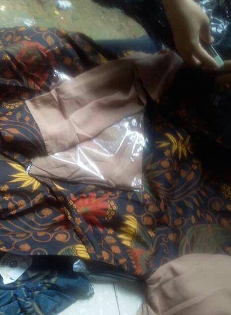 Gamis Batik Syari Madiya Katun Unggul Jaya Dress Kombinasi Mic Wolfice Sopal All Size Fit To Xl 105
