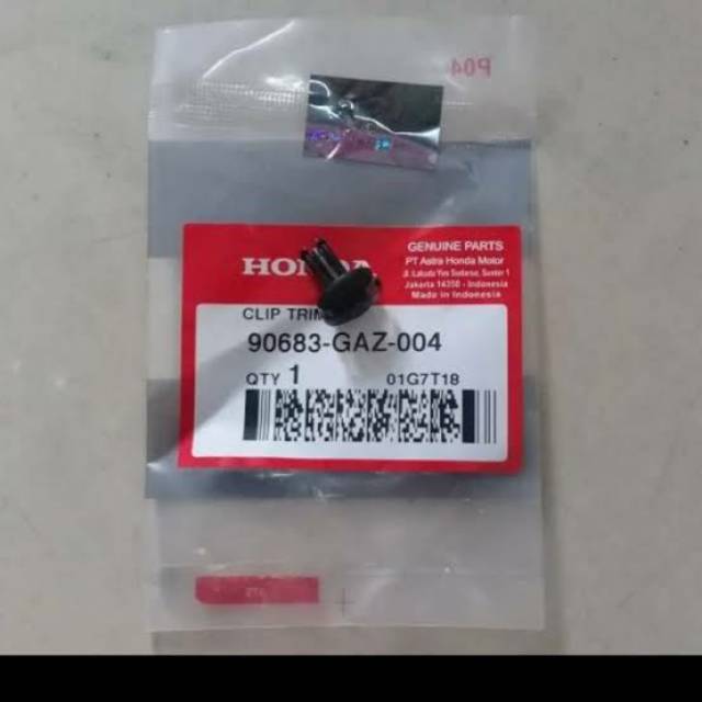 90683-GAZ-004 Clip Trim - Kancingan Tancap Pengganti Baut HONDA Revo 110 Cbr 150