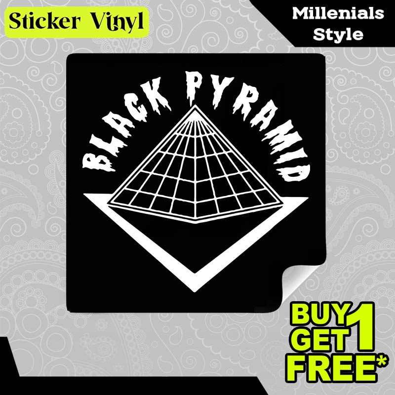

Stiker Sticker Black Pyramid Piramida Hitam Gambar Unik Desain Keren dan Kekinian Aesthetic Bahan Vinyl Satuan Anti Air