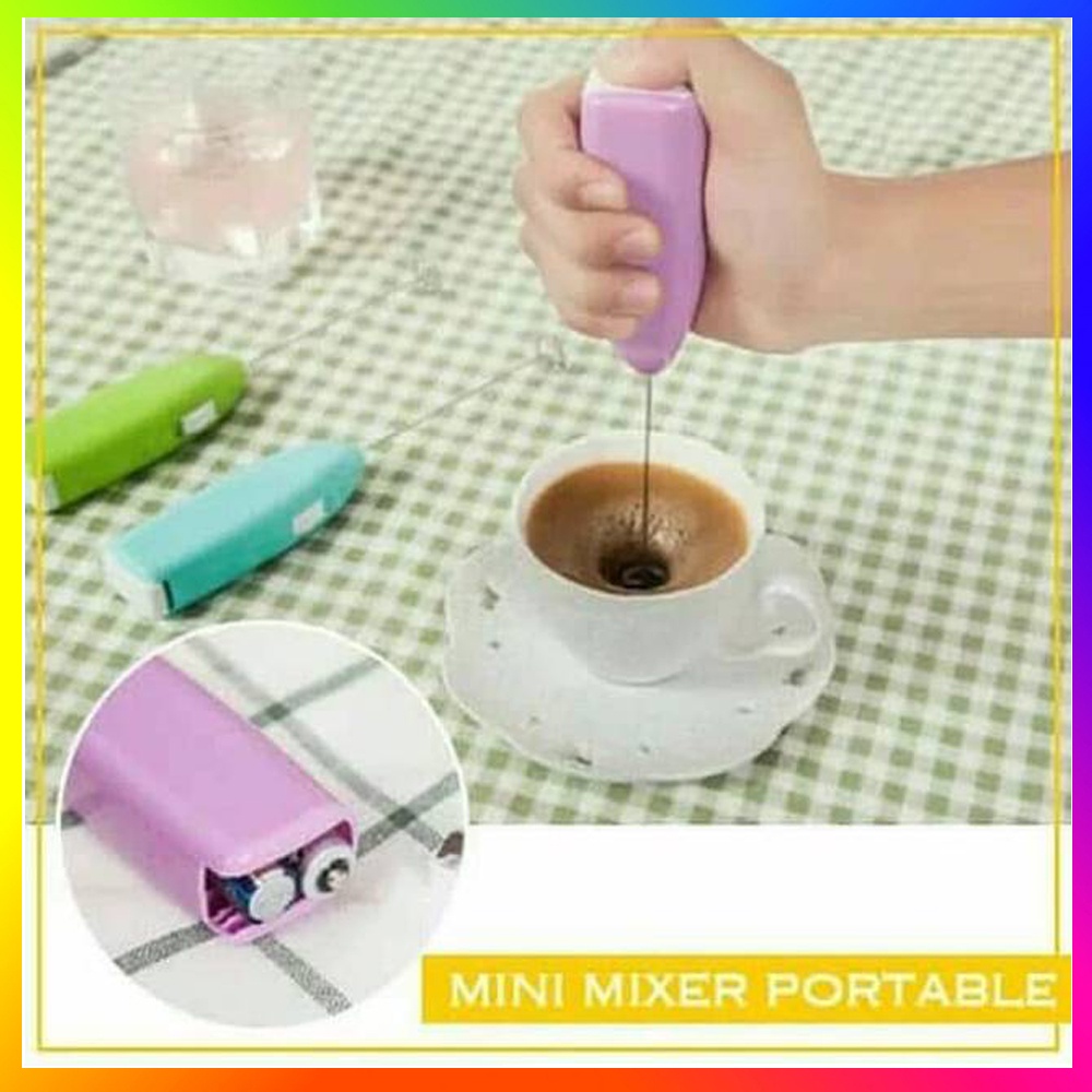 Mini Mixer Hand Mixer Pengocok Telur Alat Pengaduk Minuman Kopi Susu Elektrik Pengaduk Kopi Kitchen