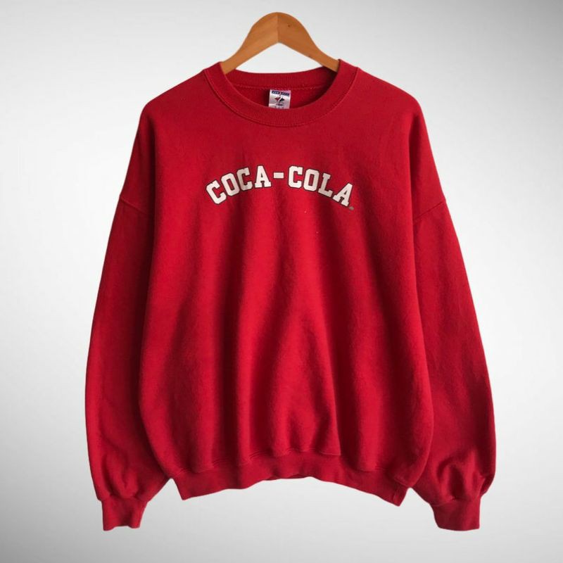 Sweater COCA COLA Big Size S - XXXXXL(6XL) Jaket Sweatshirt Loose Oblong Distro Unisex BIGSIZE Oversize S M L XL 2XL 3XL 4XL 5XL