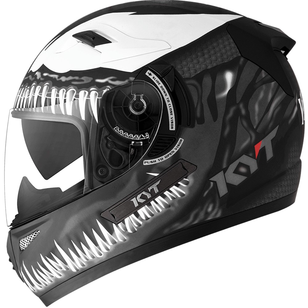  Helm  KYT  K2  Rider  Venom Black Doft Gunmet Shopee Indonesia