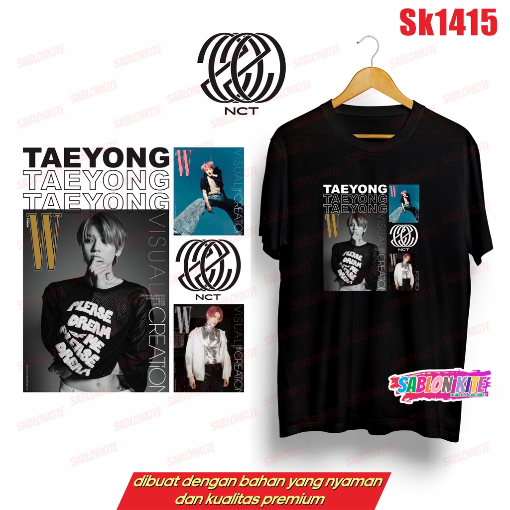 MURAH!!! KAOS NCT 123 TAEYONG SK1415 UNISEX COMBED 30S