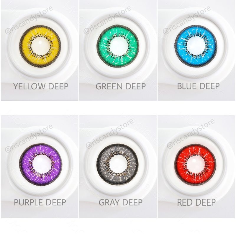 2Pcs Softlens Cosplay Karakter Warna [READY STOCK INDO] Lensa Kontak Normal