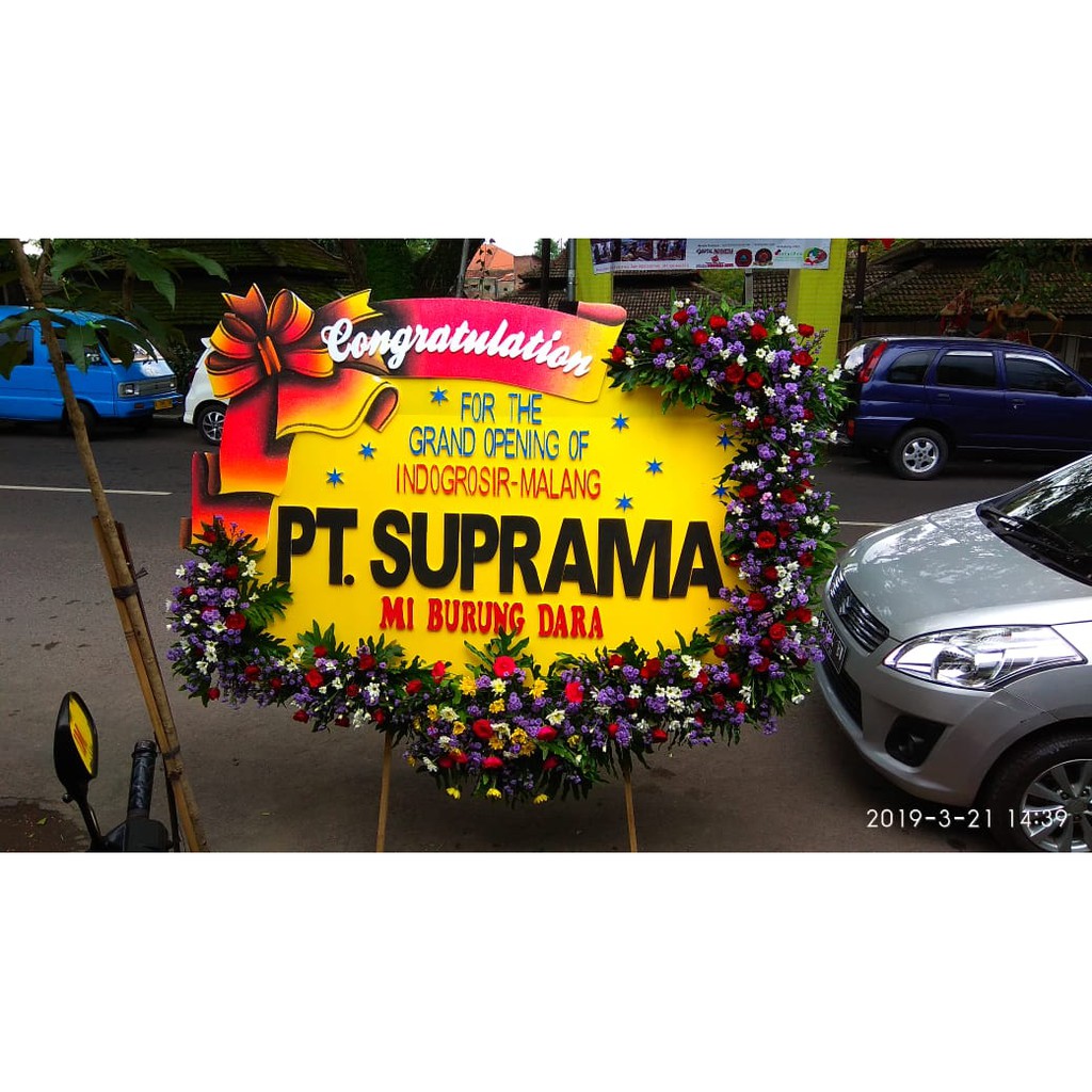 papan bunga ucapan malang/ bunga papan ucapan malang/ karangan bunga segar malang