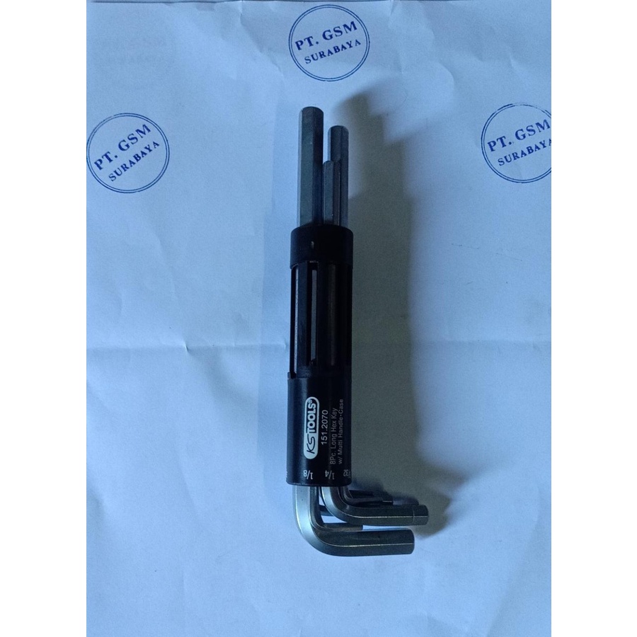 KS TOOLS 3 IN 1 KUNCI L SET 8 PCS IMPERIAL SIZES GERMANY