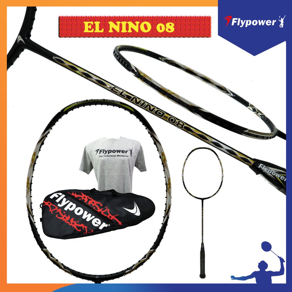FLYPOWER EL NINO 08 RAKET BADMINTON ORIGINAL