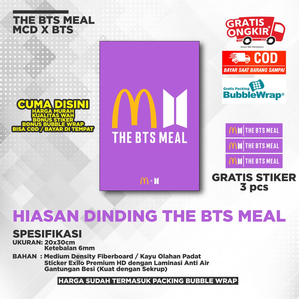 THE BTS MEAL HIASAN DINDING KOLABORASI MCDONALD X BTS