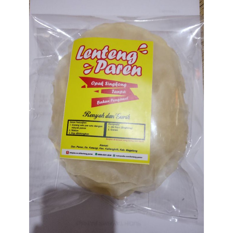 

Opak / Lenteng (Mentah) paren [ISI 20 LEMBAR]