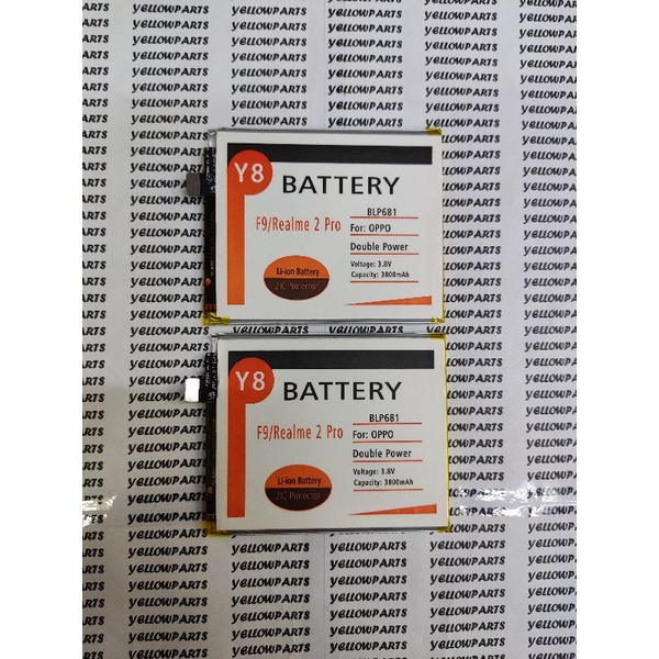 BAT BATTERY BATERAI BATRE OPPO F9 BLP681 Y8 DOUBLE POWER